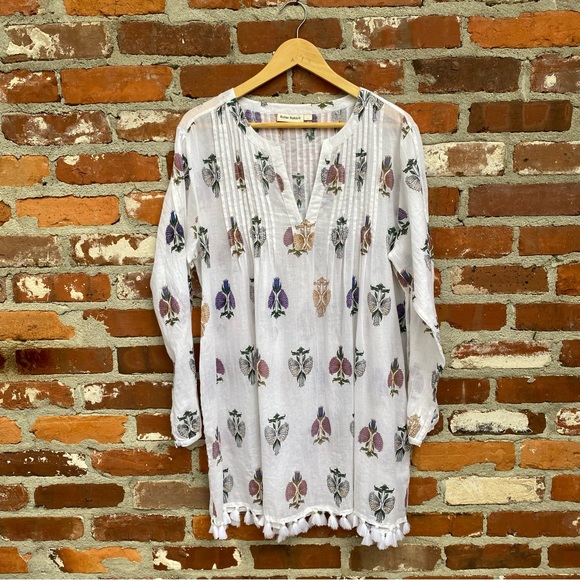 Roller Rabbit Tops - Roller Rabbit Tunic Beach Cover Up Size Large